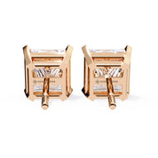 3 Carat Princess Cut Lab Diamond Earrings