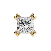 3 Carat Princess Shape Lab Diamond Stud Earrings