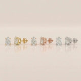 0.50 CT to 5 CT Pear Diamond Stud Earrings in Multiple Settings