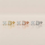 0.50 Ct to 5 Carat Round Stud Earrings in Multiple Settings