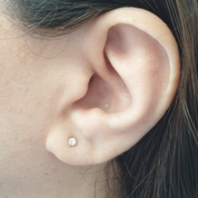 1 Carat Round Shaped Solitaire Diamond Studs Earrings