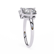 4.25 Ct Lab Created Diamond Rings Toi Et Moi Emerald And Round White