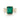 4.50 Carat Emerald Gemstone Bezel Setting Double Band Ring