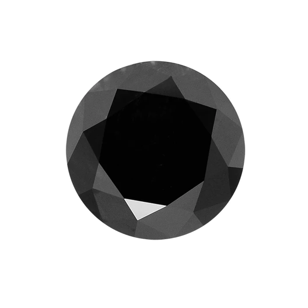 4.5 MM Round Cut Real Black Diamond