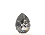 0.50 Ct Pear Cut Salt and Pepper Diamond
