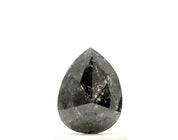 2.13 Ct Fancy Pear Shape Salt and Pepper Diamond