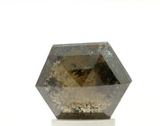 2.46 Ct Hexagon Shape Salt and Pepper Diamond