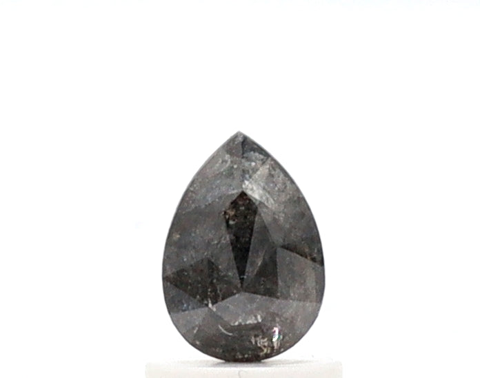 0.80 Ct Pear Shape Salt and Pepper Diamond