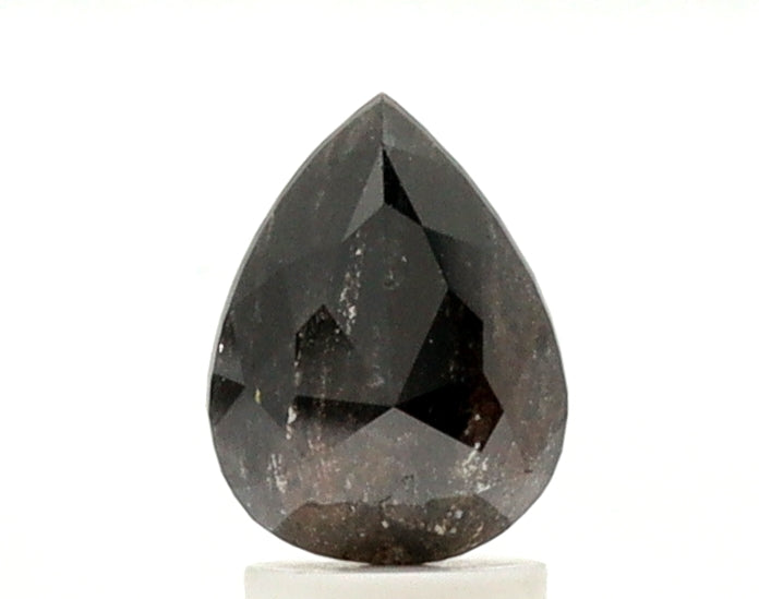 1.90 Ct Pear Shape Salt and Pepper Diamond