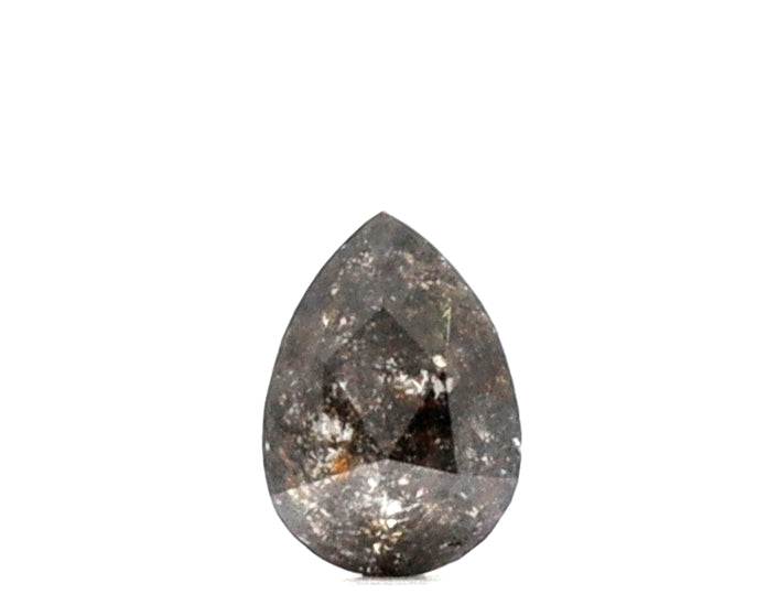 0.70 ct Pear Shape Salt and Pepper Diamond