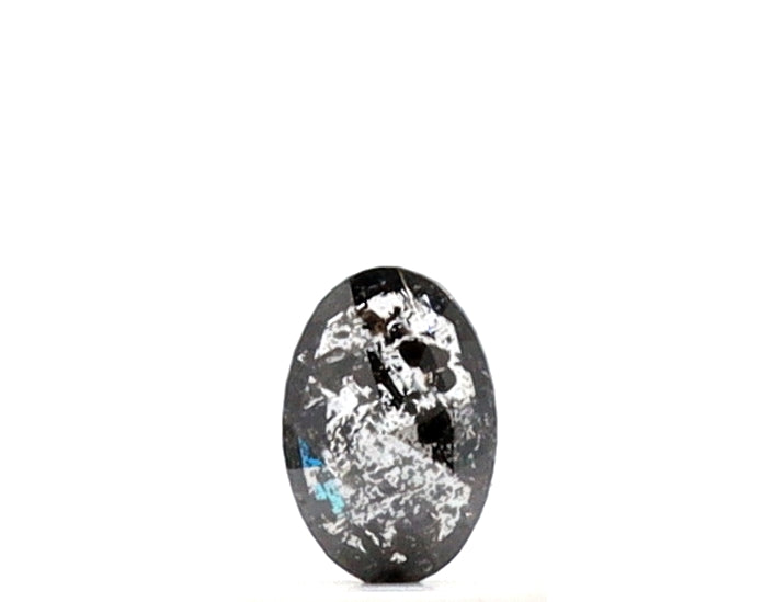 0.50 Ct Oval Cut Salt and Pepper Diamond