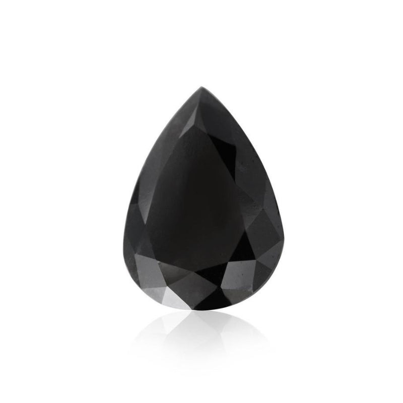 3 Ct Pear Cut Fancy Natural Black Diamonds
