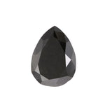 1.80 Carat Pear Shape Natural Black Diamonds