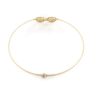 0.63 Carat Diamond Infinity Bracelet in Gold for Women