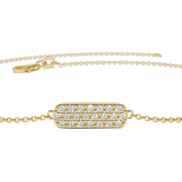 0.55 Ct Round Cut Bar Setting Diamond Bracelet