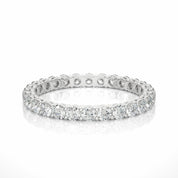 1.15 Ct Round Cut Prong Setting Lab Diamond Eternity Band 950 Platinum Natural Diamond Eternity Wedding Rings
