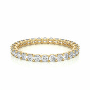 1.05 Ct Round Cut Shared Prong Diamond Eternity Band In Yellow Gold 18K Yellow Gold Natural Diamond
