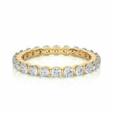 1.10 Ct Round Bar Set Lab Diamond Eternity Wedding Band