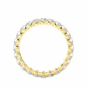 1.10 Ct Round Bar Set Lab Diamond Eternity Wedding Band