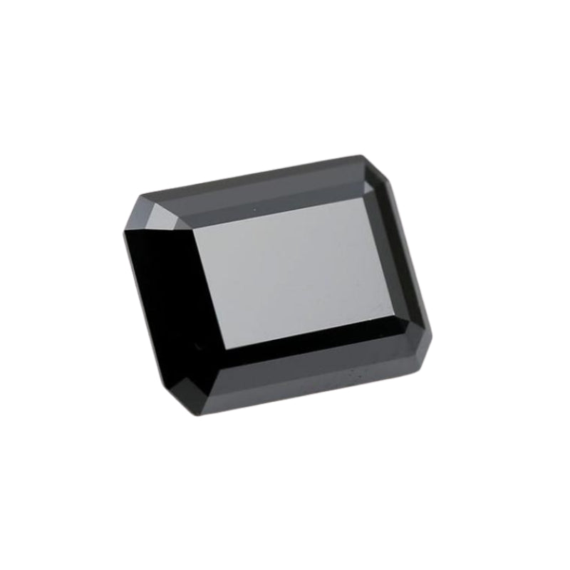6X4 Mm Emerald Cut Loose Black Diamond