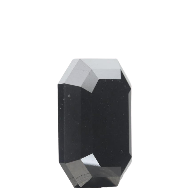 4 Carat Emerald Cut Real Black Diamond