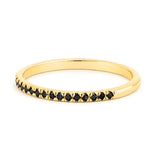 0.49 Ct Round Cut Black Diamond Eternity Band