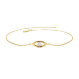 0.84 Carat Round Cut Solitaire Eye Catch Diamond Bracelet