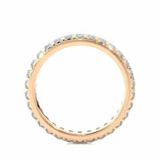 1.05 Carat Round Cut French Setting Diamond Eternity Band In Rose Gold