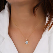 2 Ct. Round Lab Grown Diamond Pendant 14K White Gold