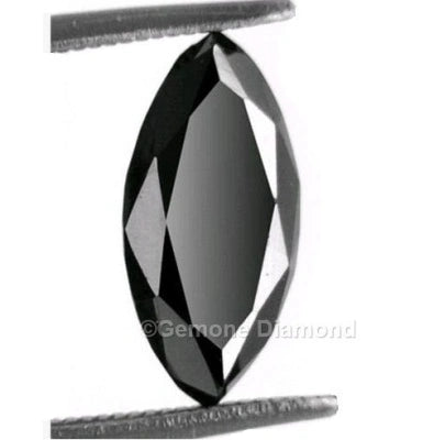 12 X 6 MM Marquise Cut Loose Black Diamond