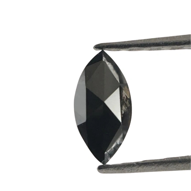 3 Carat Marquise Cut Natural Black Diamond