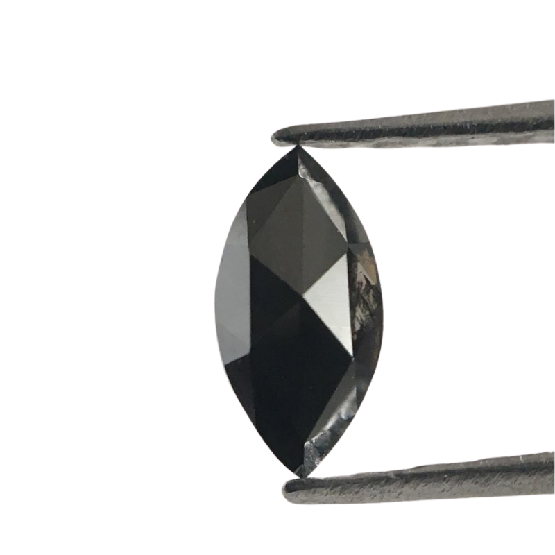 1 Carat Marquise Cut Diamond Natural Black Diamonds