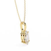 1 Ct Marquise Cut Diamond Solitaire Pendant in Yellow Gold