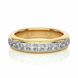 1.05 Ct Princess Cut Channel Set Diamond Eternity Wedding Band