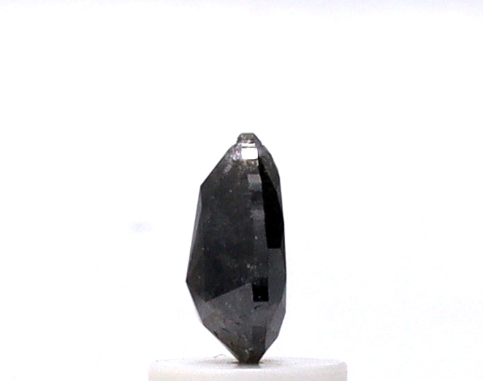 0.80 Ct Pear Shape Salt and Pepper Diamond