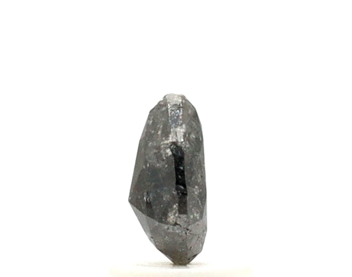 2.13 Ct Fancy Pear Shape Salt and Pepper Diamond