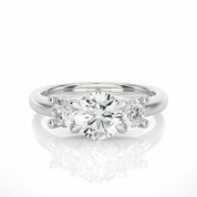 1.42 Ct Wt Lab Created Diamond 3 Stone Engagement Ring Lab Diamond Three Stone Engagement Rings