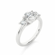 1.42 Ct Wt Lab Created Diamond 3 Stone Engagement Ring Three Stone Engagement Rings