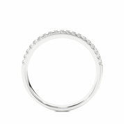 0.23 Carat Round Cut V Prong Setting Diamond Half Eternity Wedding Band Black Diamond Wedding Rings