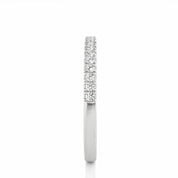 0.23 Carat Round Cut V Prong Setting Diamond Half Eternity Wedding Band Black Diamond Wedding Rings