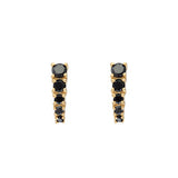 0.55 Carat Black Diamond Stud Earrings for Women