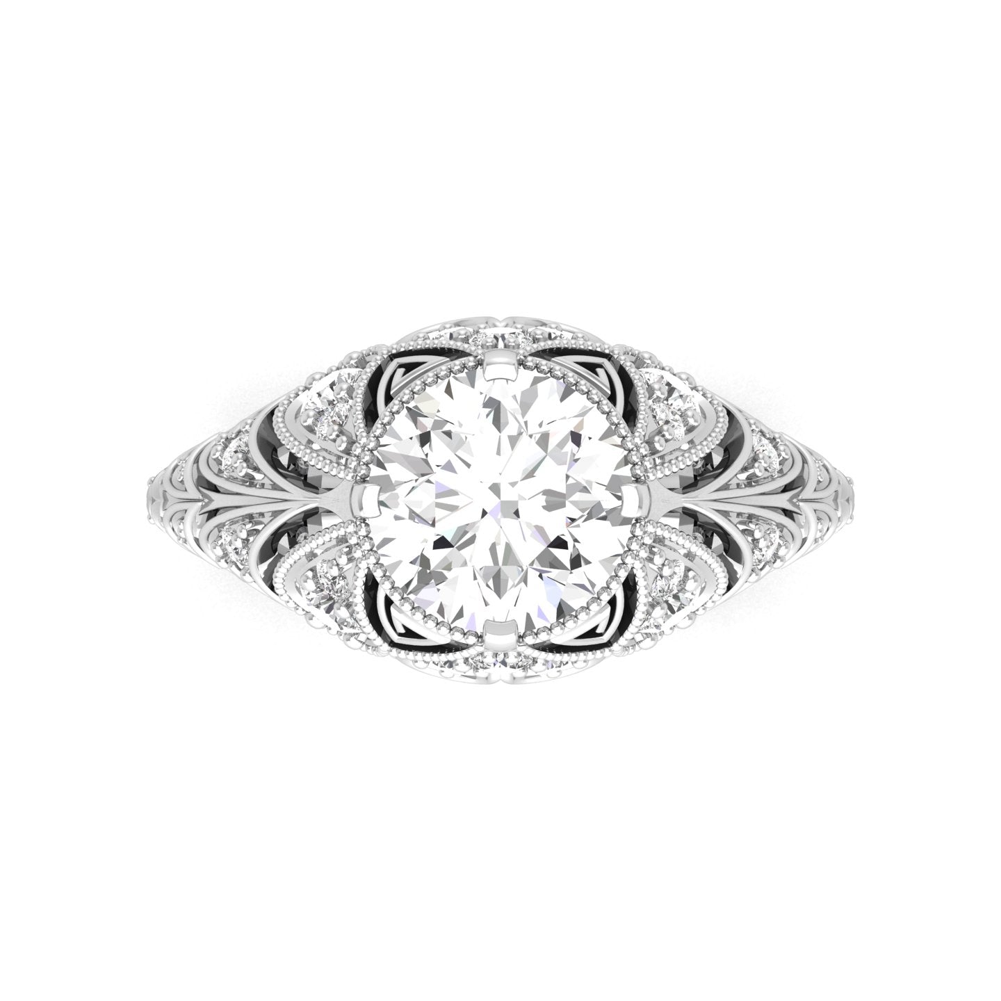 2 Carat Old European Cut Diamond Vintage Rings Vintage Engagement Rings