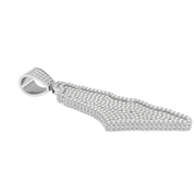 4 Ct Diamonds Lab Grown Pendant Palastine in 925 Sterling Silver
