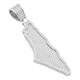 4 Ct Diamonds Lab Grown Pendant Palastine in 925 Sterling Silver