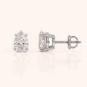 Luxury Pear Diamond Stud Earrings by Size & Setting