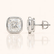 0.50 CT to 5 CT Cushion Cut Diamond Earrings