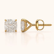 0.50 CT to 5 CT Cushion Cut Diamond Earrings