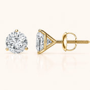 0.50 Ct to 5 Carat Round Stud Earrings in Multiple Settings