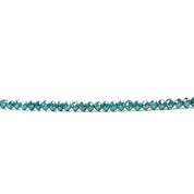 20 Inch Blue Color Diamond Faceted Beads