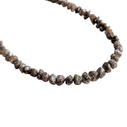 16 Inch Brown Drilled Uncut Diamond Beads Strand